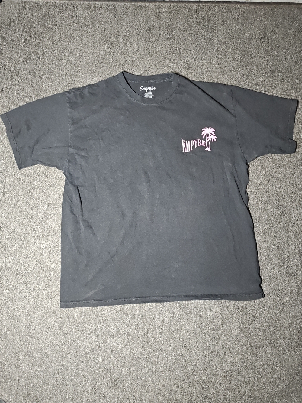 Empyre Black Graphic Palm Logo Tee - Men's Casual Shirt Size XL